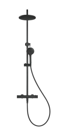 Душевая система с изливом Arrow AG3317SHMB черный